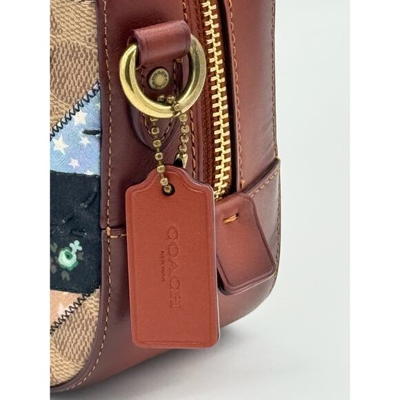 RETAIL $399 RARE COACH X Keith Haring Camera Bag *In Signature Patchwork*ROBOT - Picture 6 of 13